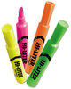 A Picture of product AVE-24063 Avery® HI-LITER® Desk-Style Highlighters Assorted Ink Colors, Chisel Tip, Barrel 4/Set