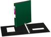 A Picture of product AVE-27253 Avery® Durable Non-View Binder with DuraHinge® and Slant Rings 3 1" Capacity, 11 x 8.5, Green