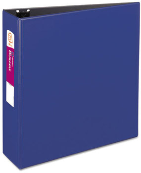 Avery® Durable Non-View Binder with DuraHinge® and Slant Rings 3 3" Capacity, 11 x 8.5, Blue