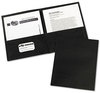 A Picture of product AVE-47988 Avery® Two-Pocket Folder 40-Sheet Capacity, 11 x 8.5, Black, 25/Box