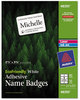 A Picture of product AVE-48395 Avery® EcoFriendly Adhesive Name Badge Labels 3.38 x 2.33, White, 80/Pack