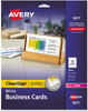 A Picture of product AVE-5871 Avery® Premium Clean Edge® Business Cards Laser, 2 x 3.5, White, 200 10 Cards/Sheet, 20 Sheets/Pack