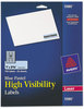 A Picture of product AVE-5980 Avery® High-Visibility ID Labels Permanent Laser 1 x 2.63, Pastel Blue, 750/Pack