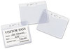 A Picture of product AVE-74471 Avery® Heavy-Duty Secure Top™ Name Badge Holders Horizontal, 4w x 3h, Clear, 25/Pack