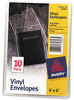 A Picture of product AVE-74806 Avery® Heavyweight Clear Vinyl Envelope Top-Load Envelopes w/Thumb Notch, 4 x 6, 10/Pack