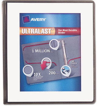 Avery® UltraLast® Heavy-Duty View Binder with One Touch Slant Rings 3 1" Capacity, 11 x 8.5, White