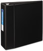 A Picture of product AVE-79984 Avery® Heavy-Duty Non-View Binder with DuraHinge® and One Touch EZD® Rings Locking 3 4" Capacity, 11 x 8.5, Black