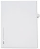 A Picture of product AVE-82181 Avery® Preprinted Allstate® Style Legal Dividers Exhibit Side Tab Index 26-Tab, S, 11 x 8.5, White, 25/Pack