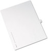 A Picture of product AVE-82209 Avery® Preprinted Allstate® Style Legal Dividers Exhibit Side Tab Index 10-Tab, 11, x 8.5, White, 25/Pack