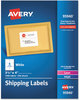 A Picture of product AVE-95940 Avery® White Shipping Labels-Bulk Packs Inkjet/Laser Printers, 3.33 x 4, 6/Sheet, 250 Sheets/Box