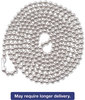 A Picture of product AVT-75417 Advantus® ID Badge Holder Chain,  Ball Chain Style, 36" Long, Nickel Plated, 100/Box