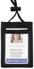 A Picture of product AVT-75453 Advantus® ID Badge Holders With Convention Neck Pouch,  Vertical, 2 1/4 x 3 1/2, Black, 12/Pack