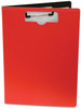 A Picture of product BAU-61632 Baumgartens Mobile OPS™ Portfolio Clipboard with Low-Profile Clip,  1/2" Capacity, 8 1/2 x 11, Red
