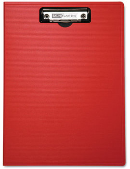 Baumgartens Mobile OPS™ Portfolio Clipboard with Low-Profile Clip,  1/2" Capacity, 8 1/2 x 11, Red