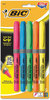 A Picture of product BIC-GBLP51ASST BIC® Brite Liner® Grip,  Chisel Tip, Fluorescent Colors, 5/Set