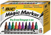 A Picture of product BIC-GELITP241AST BIC® Magic Marker® Brand Low Odor AND Bold Writing Dry Erase Markers,  Chisel Tip, Assorted, 24/Pack