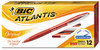 A Picture of product BIC-VCG11RD BIC® Atlantis® Original Retractable Ballpoint Pen,  Red Ink, Medium, 1mm, Dozen