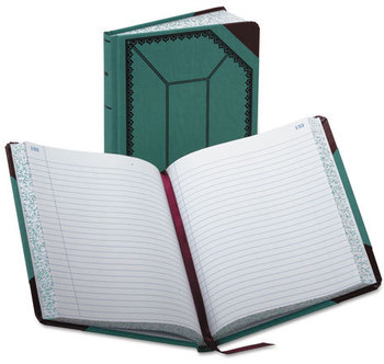 Boorum & Pease® Record Book with Blue and Red Cover,  Blue/Red Cover, 300 Pages, 9 5/8 x 7 5/8