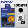 A Picture of product BRT-LC652PKS Brother LC65 Ink Cartridge,  Black, 2/PK