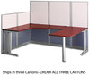 A Picture of product BSH-WC36494A103 Bush® Office in an Hour™ L- Workstation,  Hansen Cherry