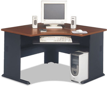 Bush® Series A Corner Desk,  Hansen Cherry