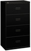A Picture of product BSX-484LP HON® 400 Series Lateral File 4 Legal/Letter-Size Drawers, Black, 36" x 18" 52.5"