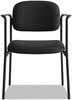 A Picture of product BSX-VL616VA10 HON® VL616 Stacking Guest Chair with Arms Fabric Upholstery, 23.25" x 21" 32.75", Black Seat, Back, Base
