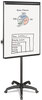 A Picture of product BVC-EA4800055 MasterVision® Silver Easy Clean Dry Erase Mobile Presentation Easel,  44" to 75-1/4" High