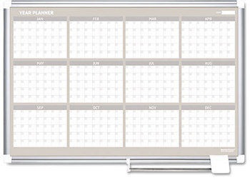 MasterVision® Planning Board,  36x24, Aluminum Frame