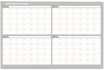 MasterVision® Planning Board,  48x36, White/Silver