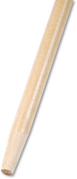 Boardwalk® Tapered End Hardwood Broom Handle,  Lacquered Hardwood, 1 1/8 Dia. x 60 Long