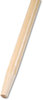 A Picture of product BWK-125 Boardwalk® Tapered End Hardwood Broom Handle,  Lacquered Hardwood, 1 1/8 Dia. x 60 Long