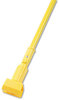 A Picture of product BWK-610 Boardwalk® 60" Plastic Jaws Mop Handle,  60" Aluminum Handle, Yellow