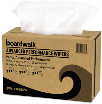 Boardwalk® Sontara Wipers,  White, 9 x 16 3/4, 1000/Carton