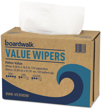 Boardwalk® DRC Wipers,  White, 9 1/3 x 16 1/2, 900/Carton