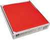 A Picture of product CLI-32934 C-Line® Two-Pocket Heavyweight Poly Portfolio Folder with Three-Hole Punch,  Letter, Red, 25/Box