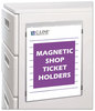 A Picture of product CLI-83911 C-Line® Magnetic Shop Ticket Holder,  Super Heavy, 15", 8 1/2 x 11, 15/BX