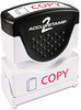 A Picture of product COS-035532 ACCUSTAMP2® Pre-Inked Shutter Stamp with Microban®,  Red/Blue, COPY, 1 5/8 x 1/2