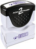 A Picture of product COS-035573 ACCUSTAMP2® Pre-Inked Shutter Stamp with Microban®,  Blue, ENTERED, 1 5/8 x 1/2