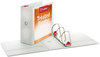 A Picture of product CRD-32150 Cardinal® Treated ClearVue™ Locking Slant-D® Ring Binder,  5" Cap, 11 x 8 1/2, White