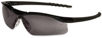 Crews® Dallas™ DL1 Series Safety Glasses. Black Frame with Gray Lens.
