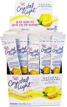 Crystal Light® Flavored Drink Mix,  Lemonade, 30 .17oz Packets/Box