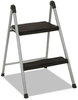 A Picture of product CSC-11024PBL1E Cosco® Folding Step Stool,  2-Step, 200lb, 16 9/10" Working Height, Platinum/Black