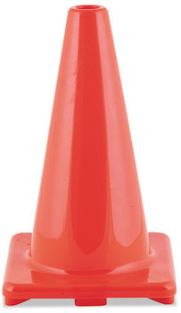 Champion Sports Hi-Visibility Vinyl Cones,  18" Tall, Orange