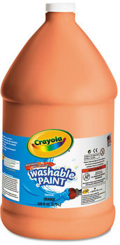 Crayola® Washable Paint,  Orange, 1 gal