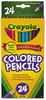 A Picture of product CYO-684024 Crayola® Colored Pencil Set,  3.3 mm, 24 Assorted Colors/Set