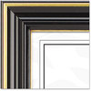 A Picture of product DAX-N2709S6T DAX® Gold-Trimmed Document Frame,  Wood, 11 x 14, 8 1/2 x 11, Black