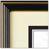 A Picture of product DAX-N2709S6T DAX® Gold-Trimmed Document Frame,  Wood, 11 x 14, 8 1/2 x 11, Black