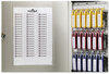 A Picture of product DBL-195323 Durable® Locking Key Cabinet,  54-Key, Brushed Aluminum, Silver, 11 3/4 x 4 5/8 x 11