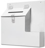 A Picture of product DEF-79803 deflecto® Plastic Suggestion Box,  13 3/4 x 3 5/8 x 13, White